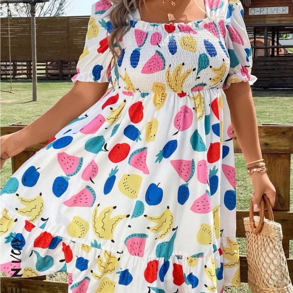 Shein Fruit Dress 3xl